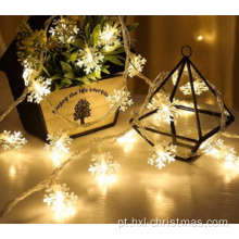Luzes decorativas de Natal LED string Snowflake
